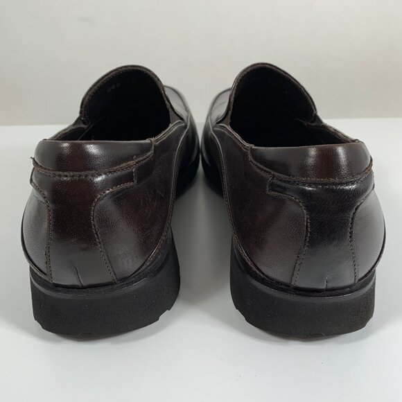 Taryn Rose Brown Leather Slip-On Loafers Cushion Heels Mens Size 10 C - Picture 3 of 9